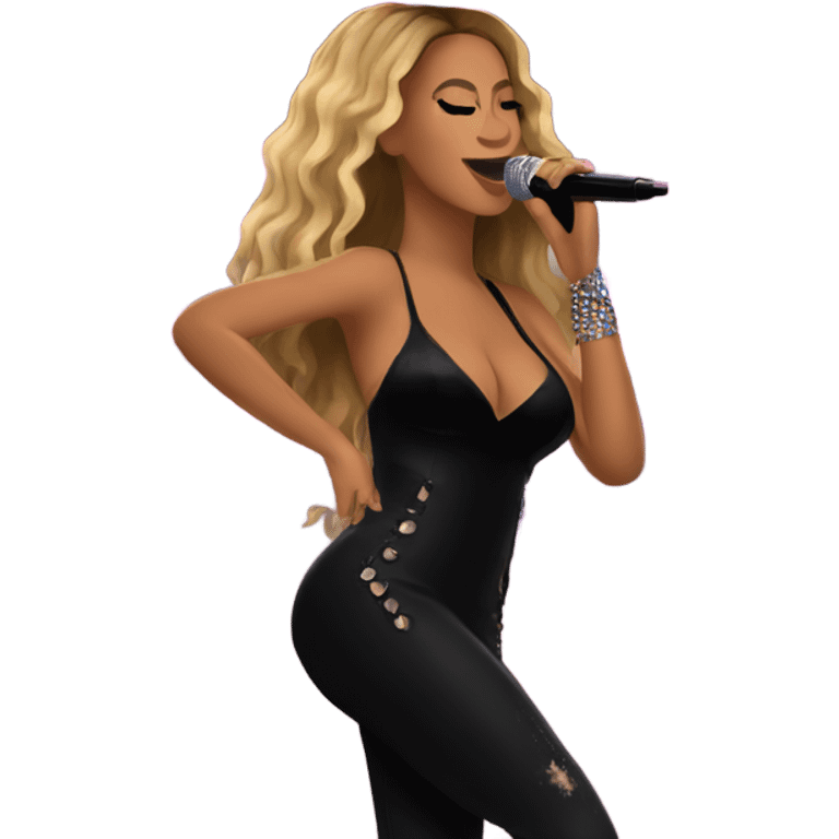 Beyonce on concert emoji