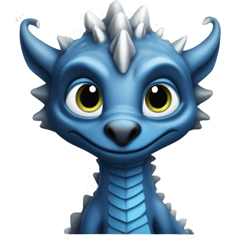 Game of thrones dragon with big blue eyes emoji