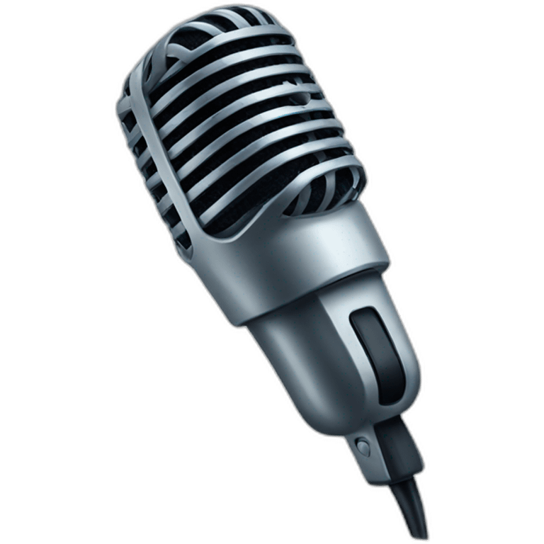 sick broken microphone emoji