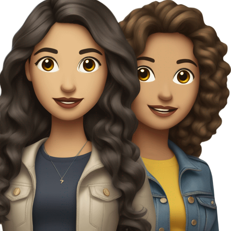 millena morales and avril gonzales emoji