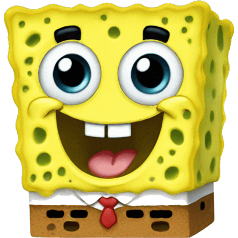 cute baby sponge bob emoji