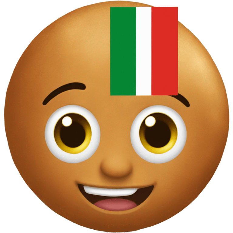 Italian flag and meatball emoji