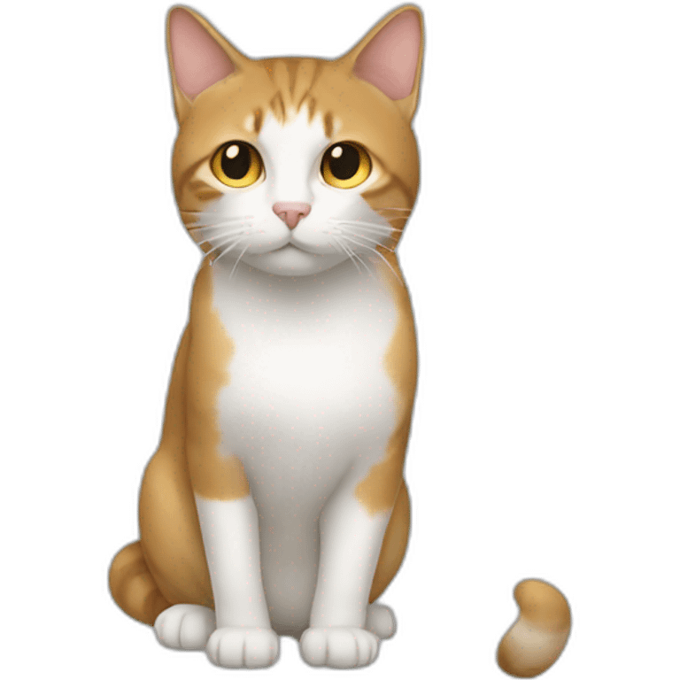 Un chat sur un humain emoji