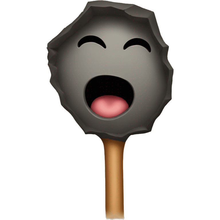 A hole with a stick inside emoji