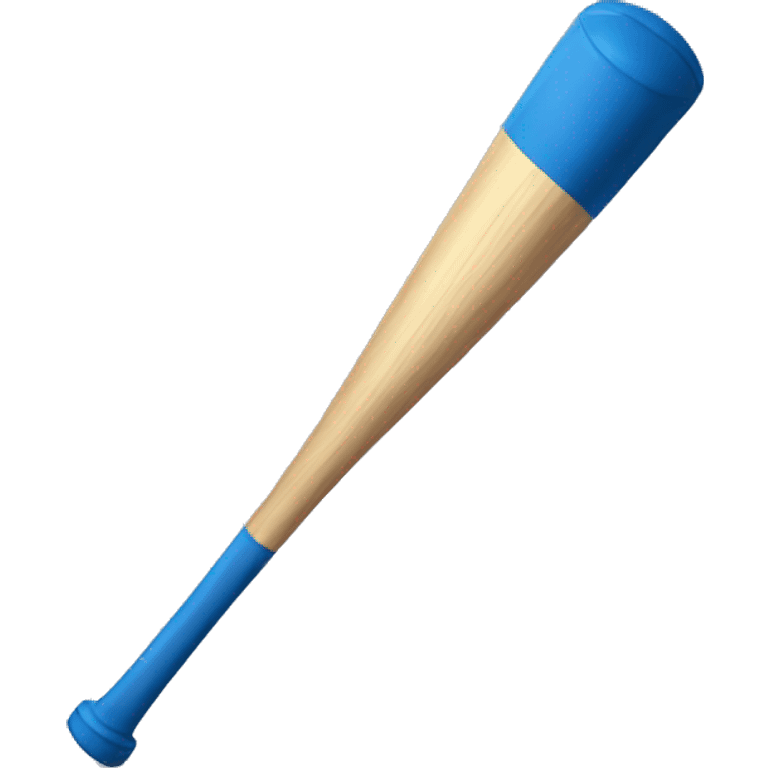 Blue baseball bat emoji