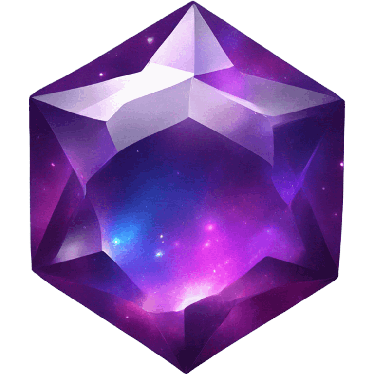 A super shiny mega gem with amazing galaxy color  emoji