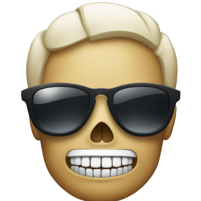 Skull with sunglasses emoji