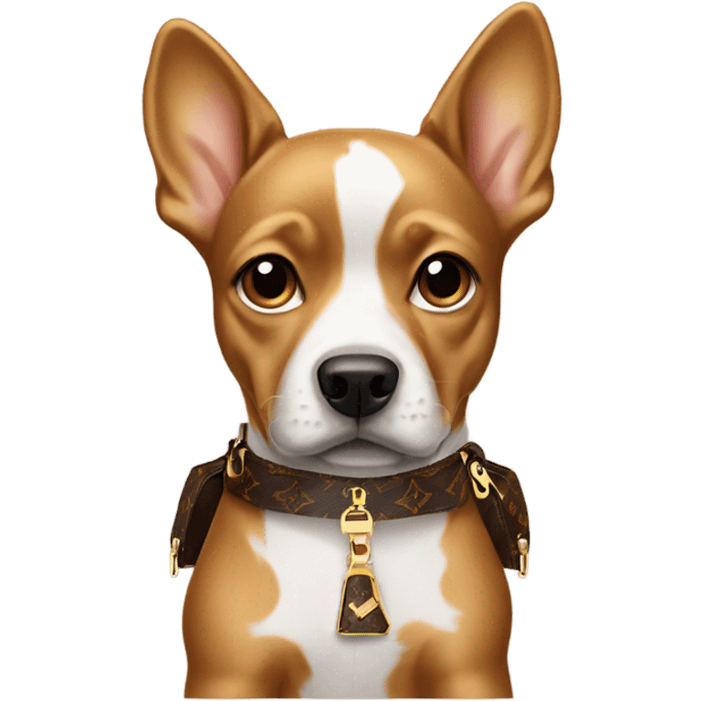 Dog with a Louis Vuitton  emoji