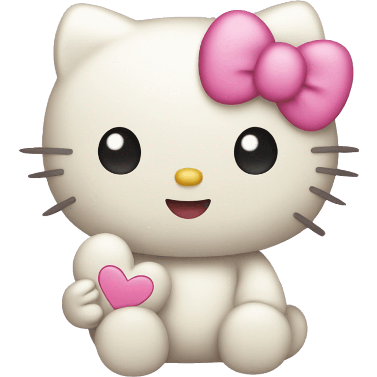 Hello kitty love emoji emoji