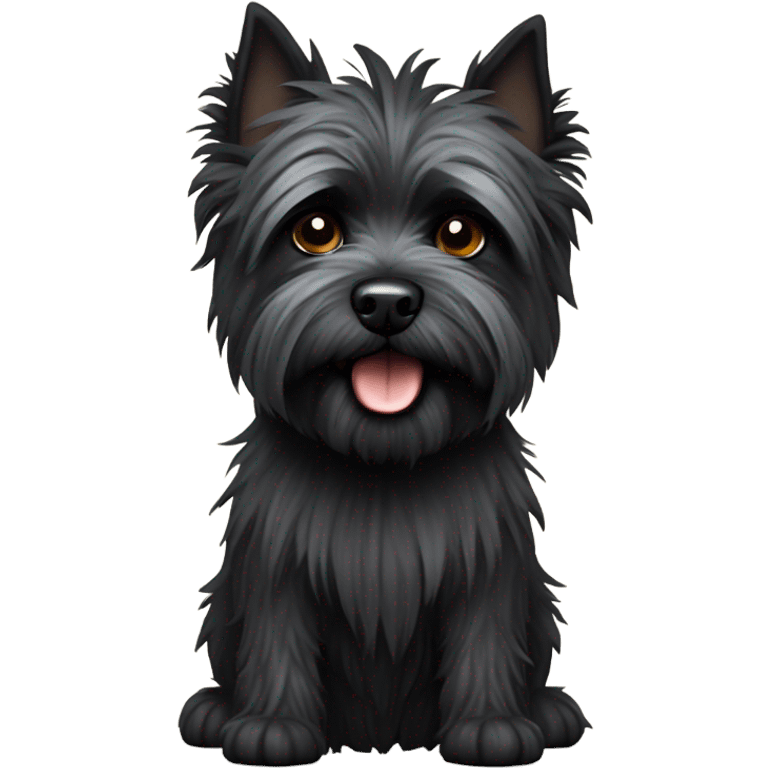 Cairn terrier black emoji