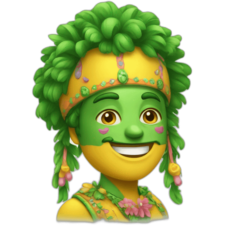 emoji of carnaval, whatsapp style emoji