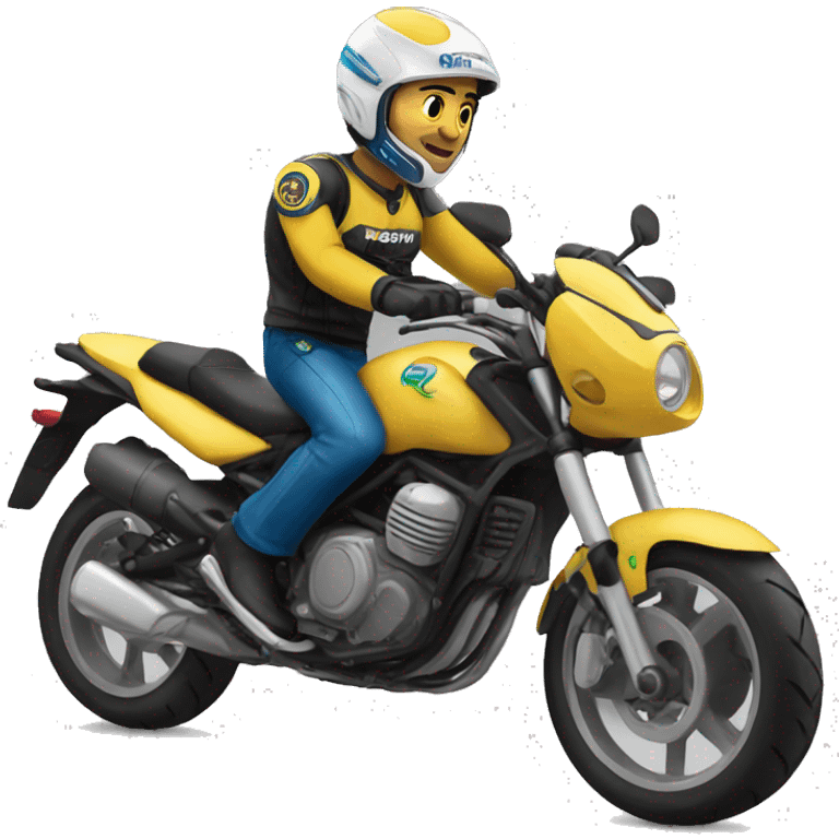 Moto en rio emoji