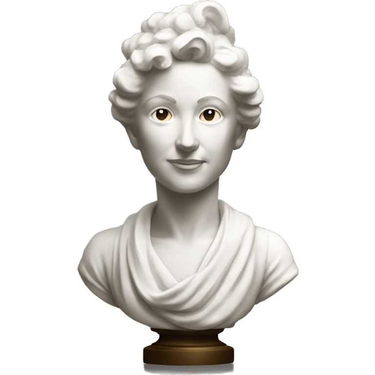 Elegant Ceramic bust emoji