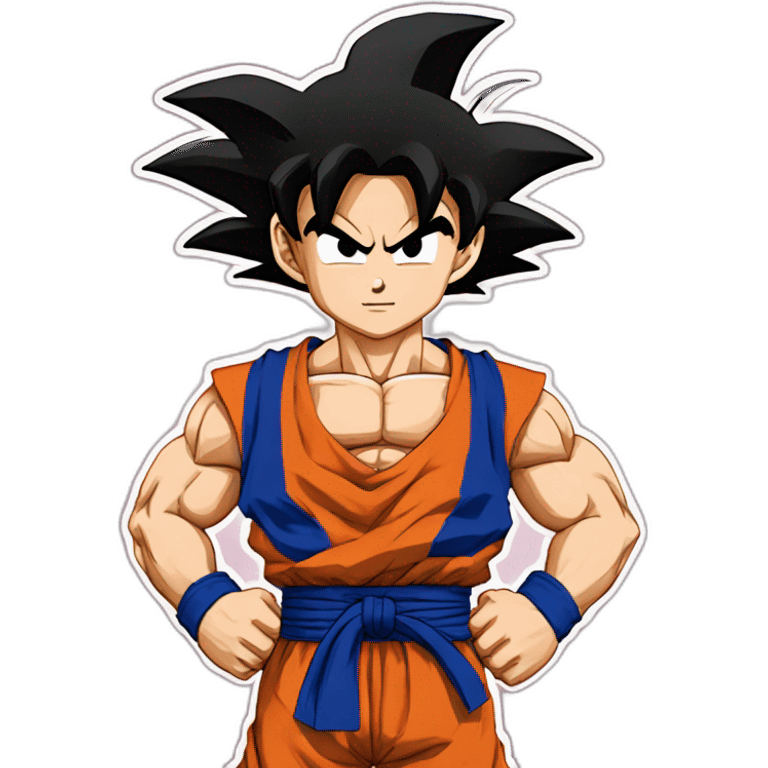 Goku from dragon ball anime emoji