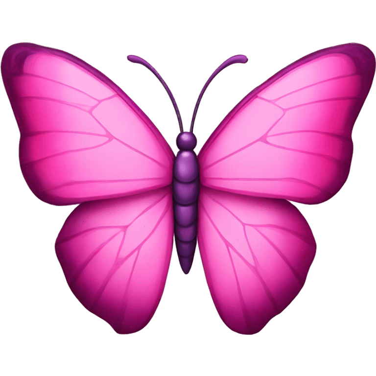 Pink gem inspired butterfly emoji