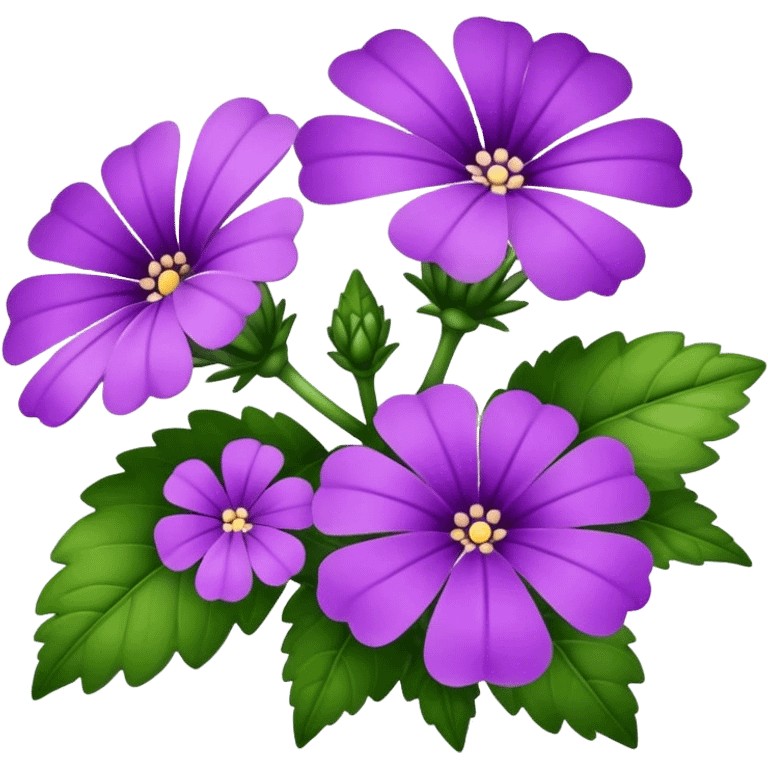 big verbena flower, single emoji