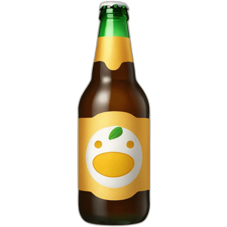 Beer bottle bitang emoji