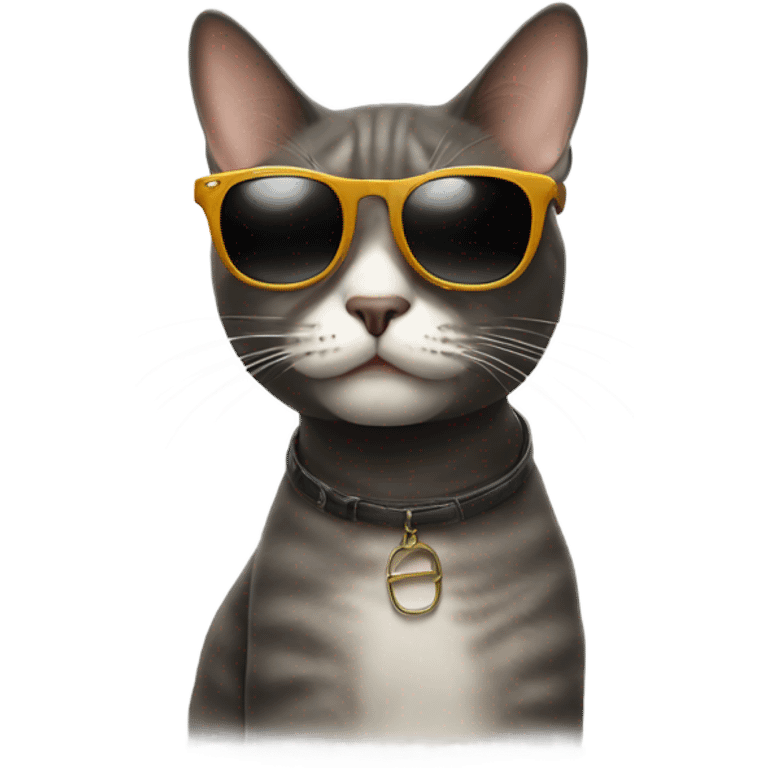 Cat with sunglasses emoji