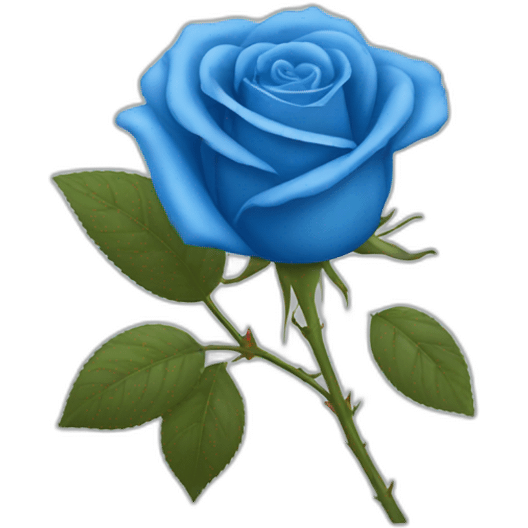 Rose bleu emoji