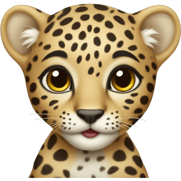 baby leopard  emoji