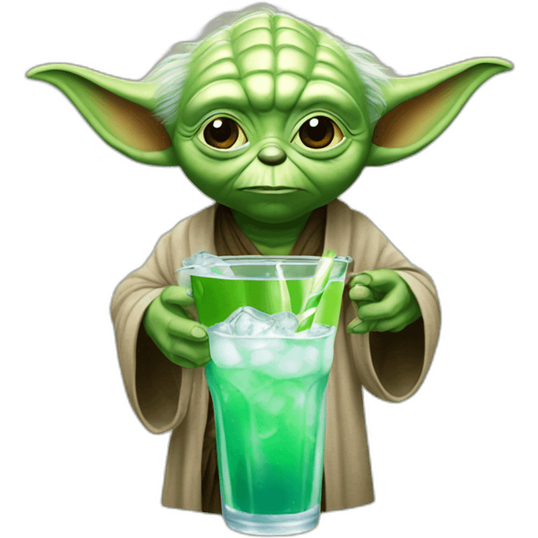 Yoda drink soda emoji