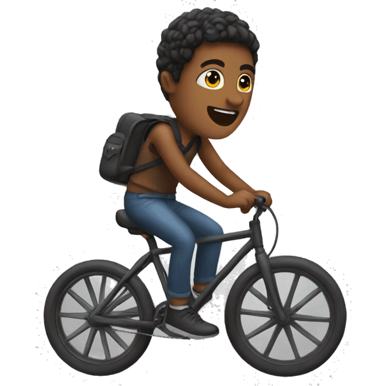 Me on a bike emoji