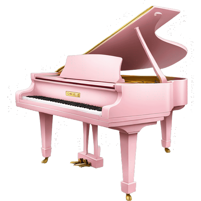 light pink grand piano emoji