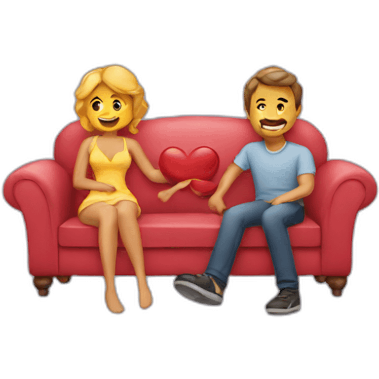 Lovers on a couch  emoji