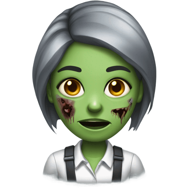 corporate zombie girl emoji