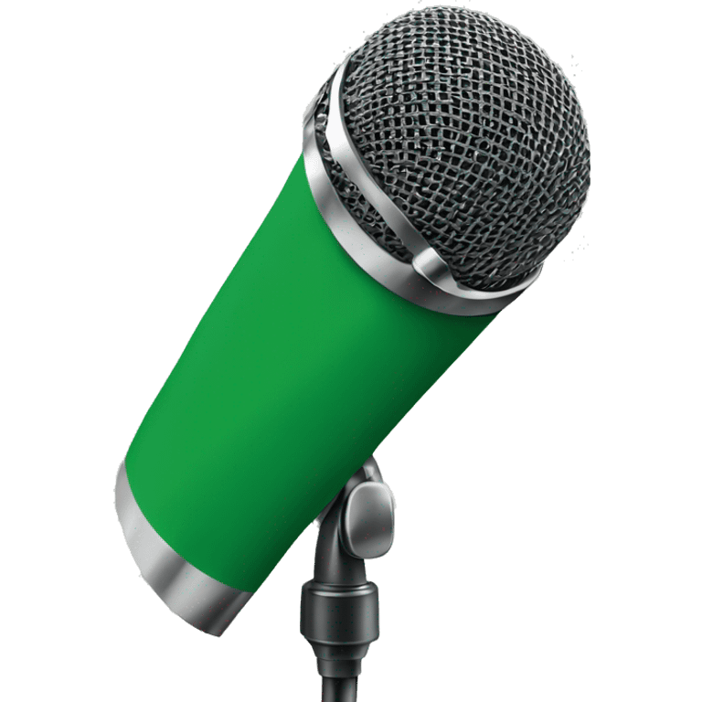 Green flag on Riespy microphone emoji