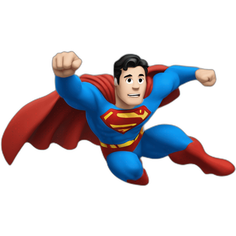 superman volando emoji