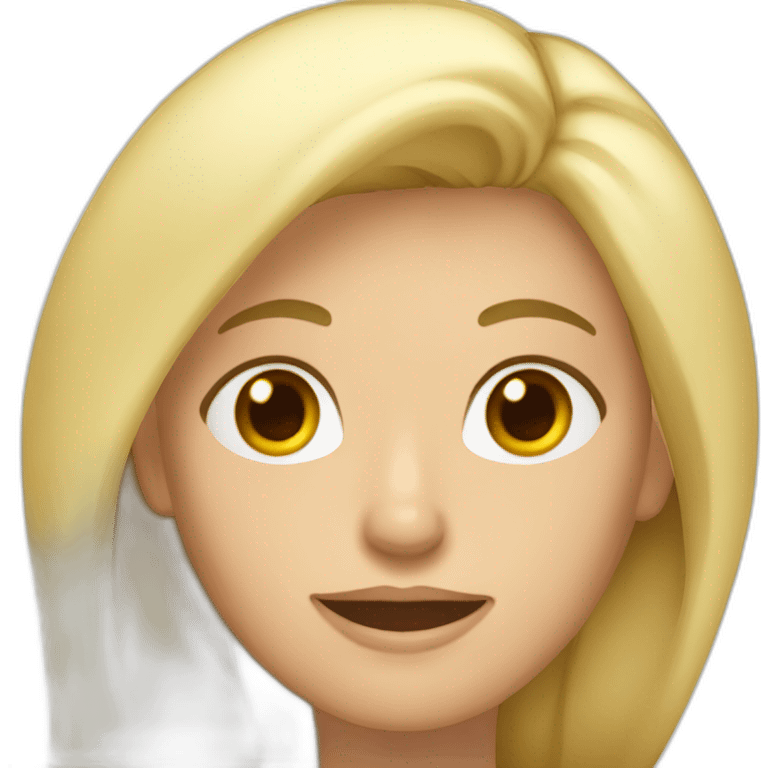 Mujer 55 años rubia melena emoji