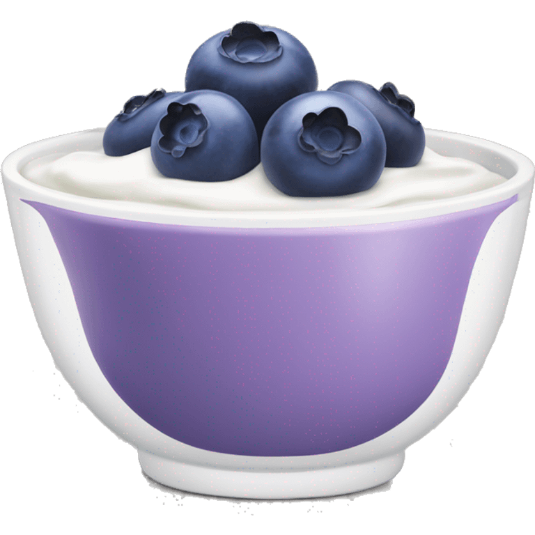 blueberry yogurt bowl emoji