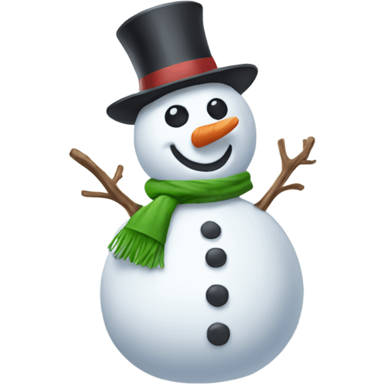 Snowman in the summer emoji