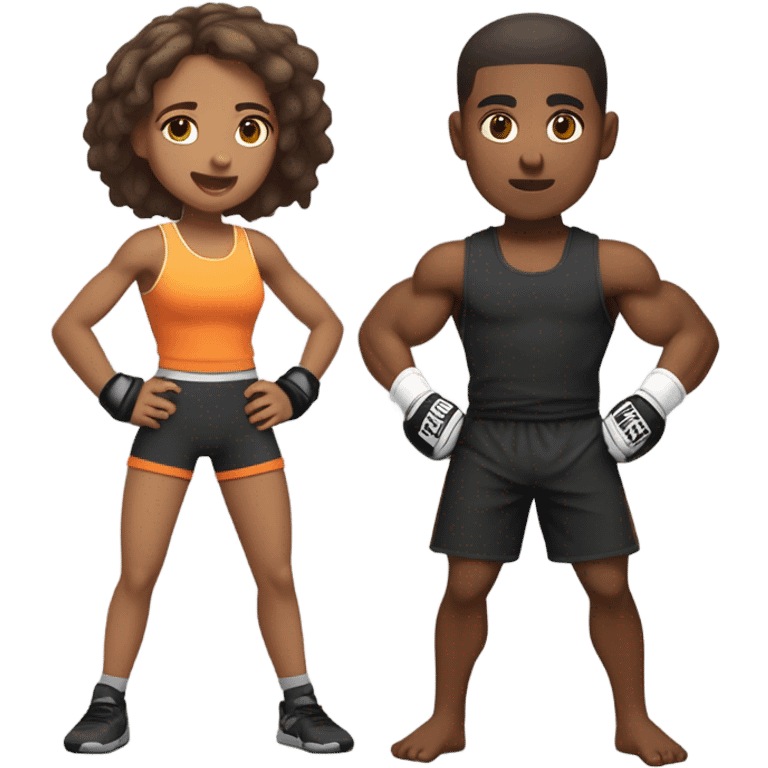 Girl and mma boy emoji