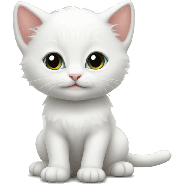 White kitten emoji