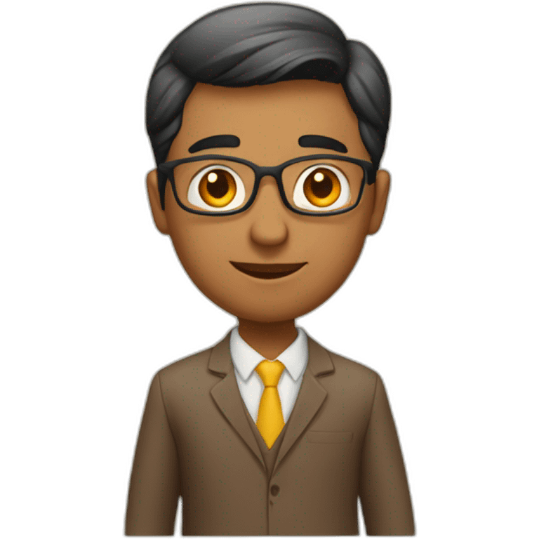 Man teacher indian emoji