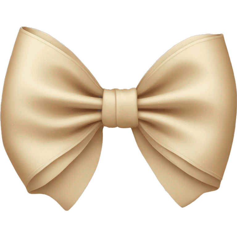 soft beige bow emoji