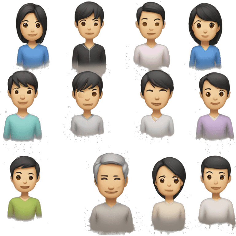 asian group emoji