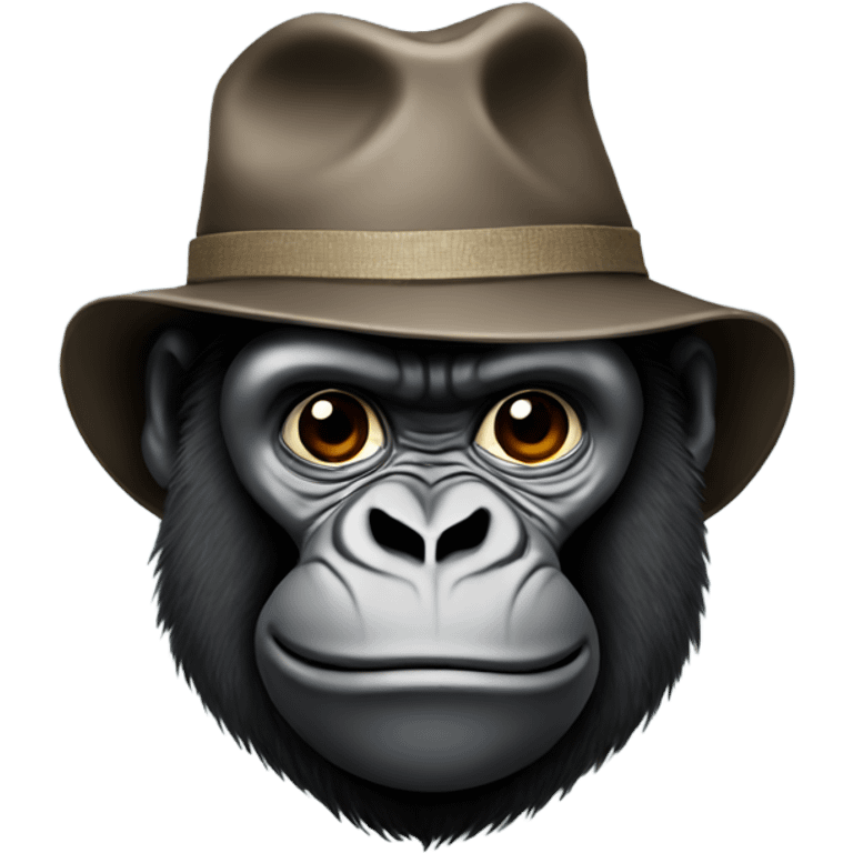 Gorilla with hat emoji