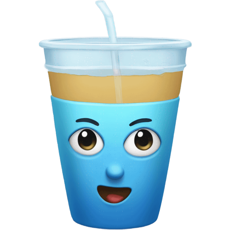 water cup with side eye  emoji