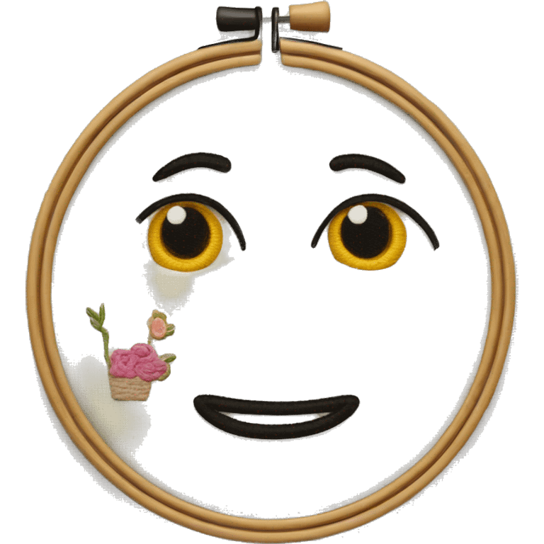 embroidery hoop emoji