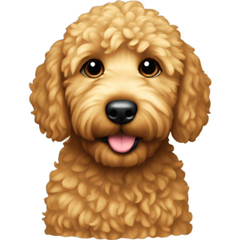 Mini golden-doodle emoji