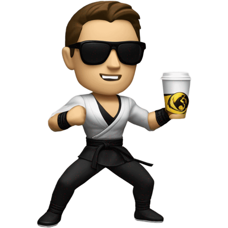 Johnny Café with mortal combat 1 emoji