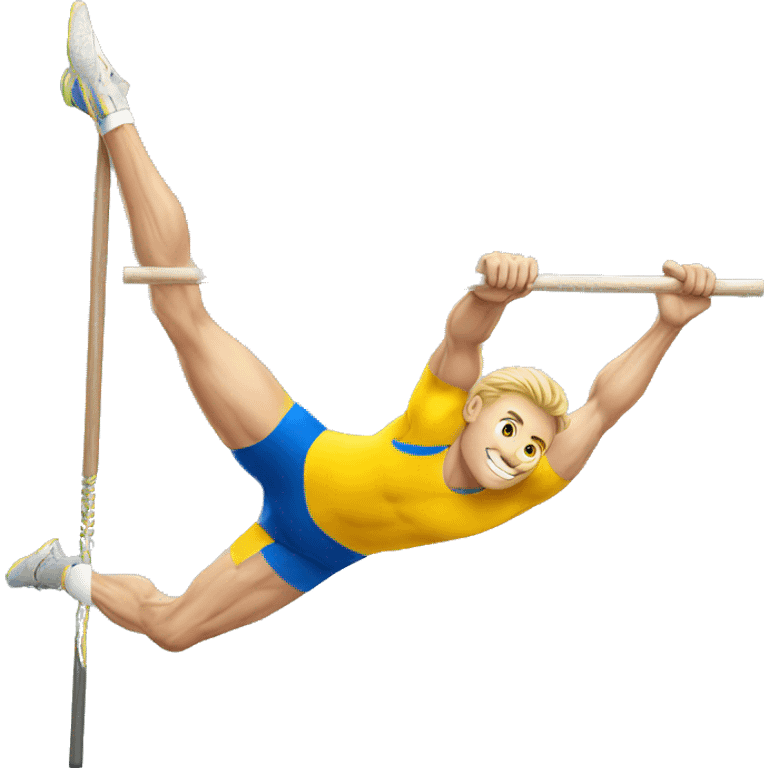 Pole vaulter male sweden emoji