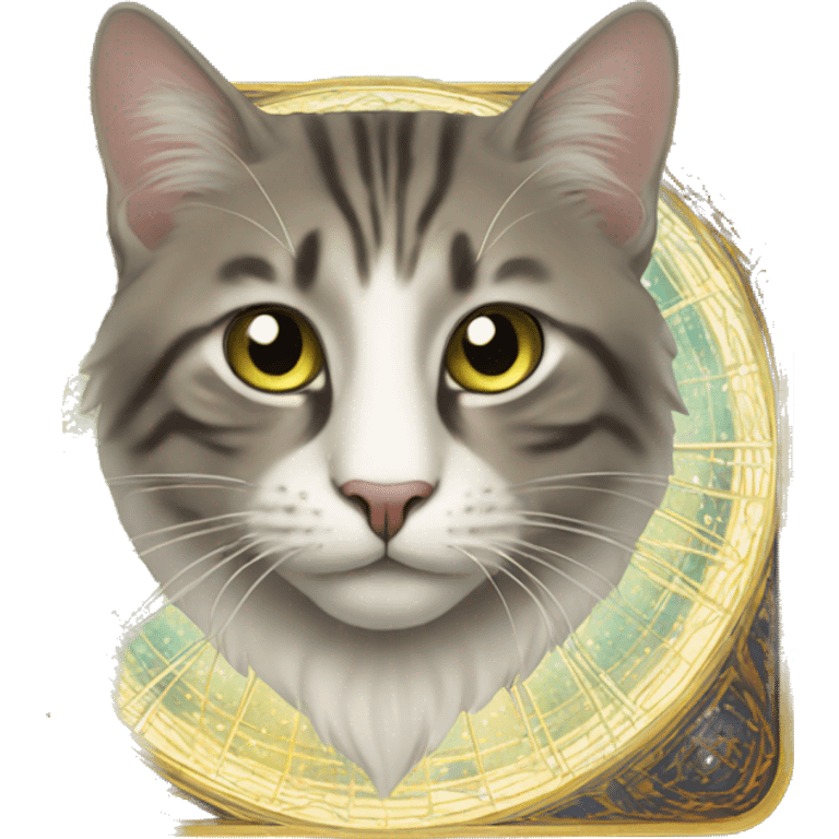 Great cat and tarot emoji