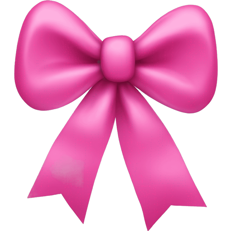 Pink Christmas bow emoji