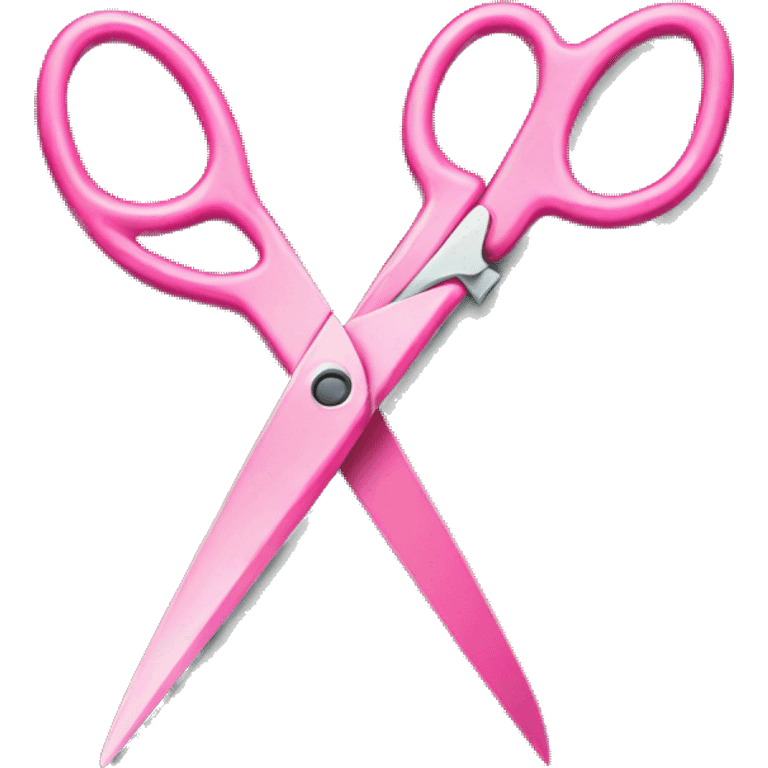 pink scissors with bow emoji