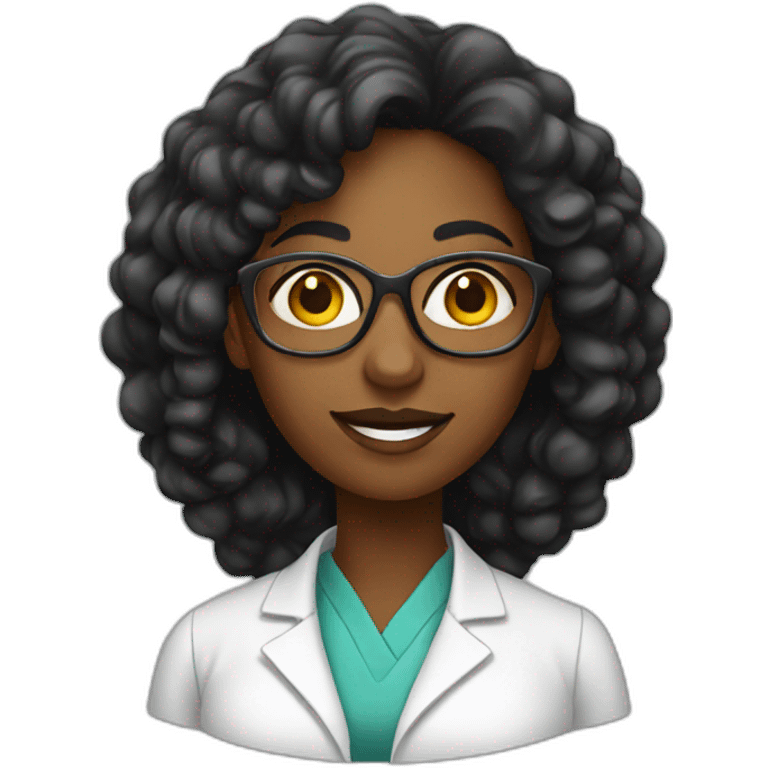 black woman scientist emoji