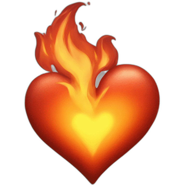 Fire heart emoji